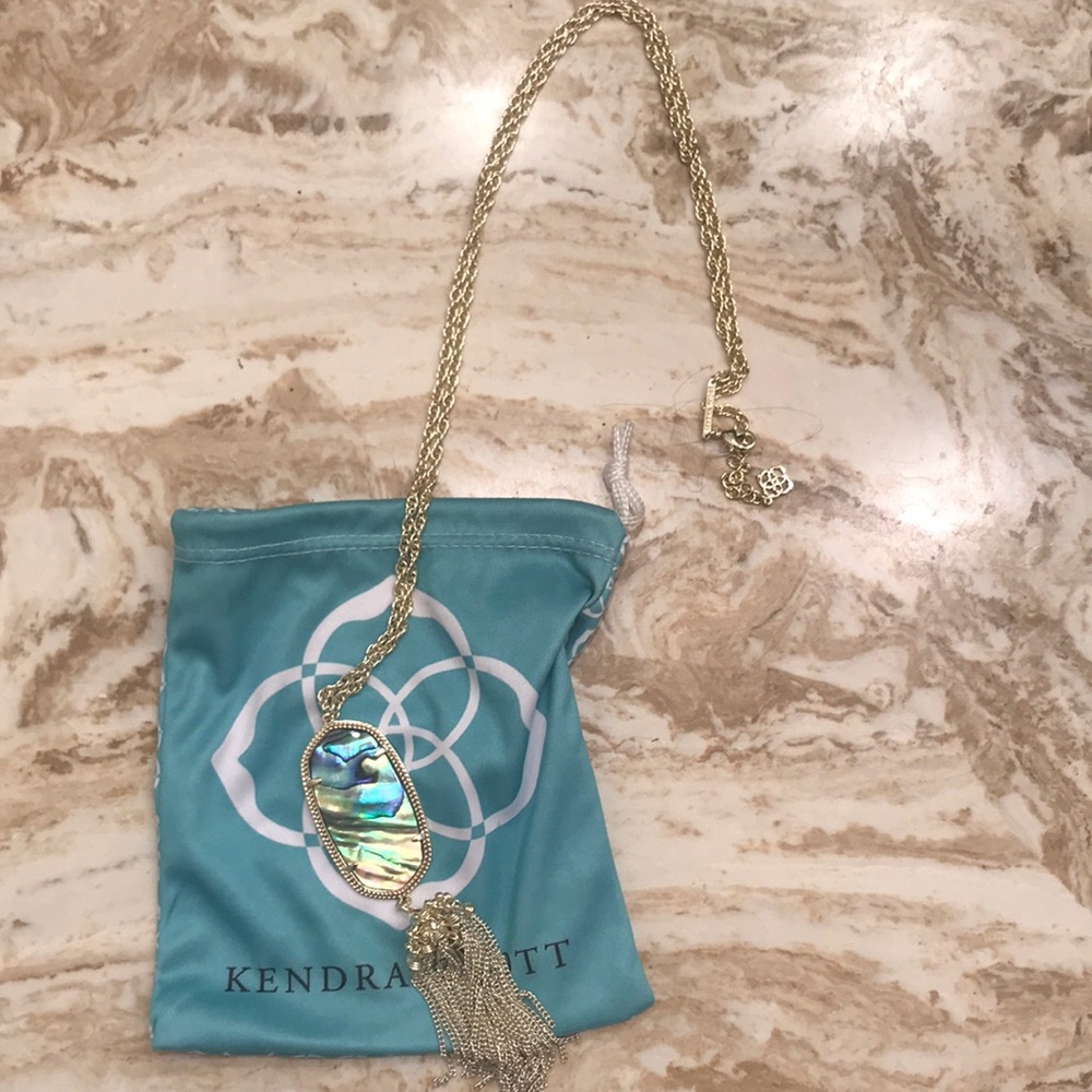Rayne Pendant Kendra Scott Necklace in Abalone